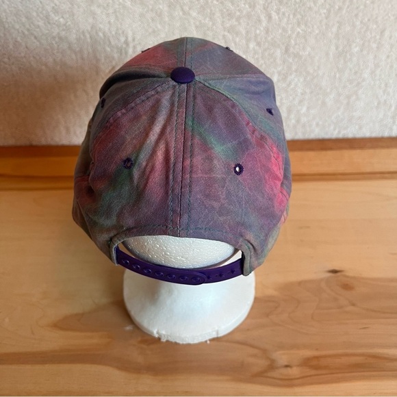 Vintage 90s Hawaii Hat Tie Dye Oahu Maui Lanai Molokai Kauai Tiki - Picture 3 of 6